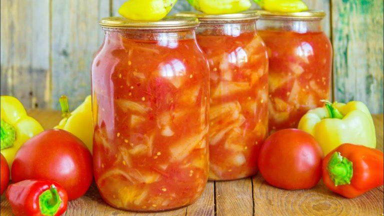 Лечо из перца и помидоров на зиму